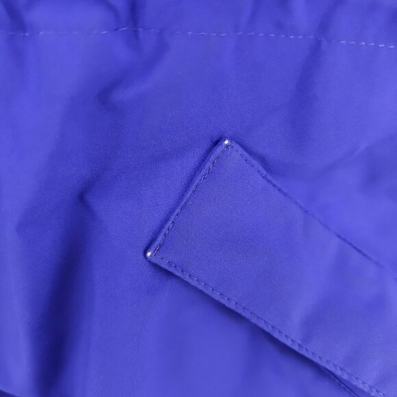 CABELAS Goretex Goose Down Hooded Jacket Purple Green Trim Women's XL - Picture 11 of 11